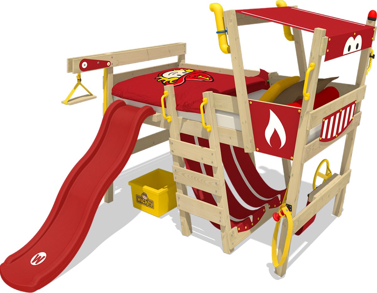 Kinderbed WICKEY CrAzY Smoky Hoogslaper Rood