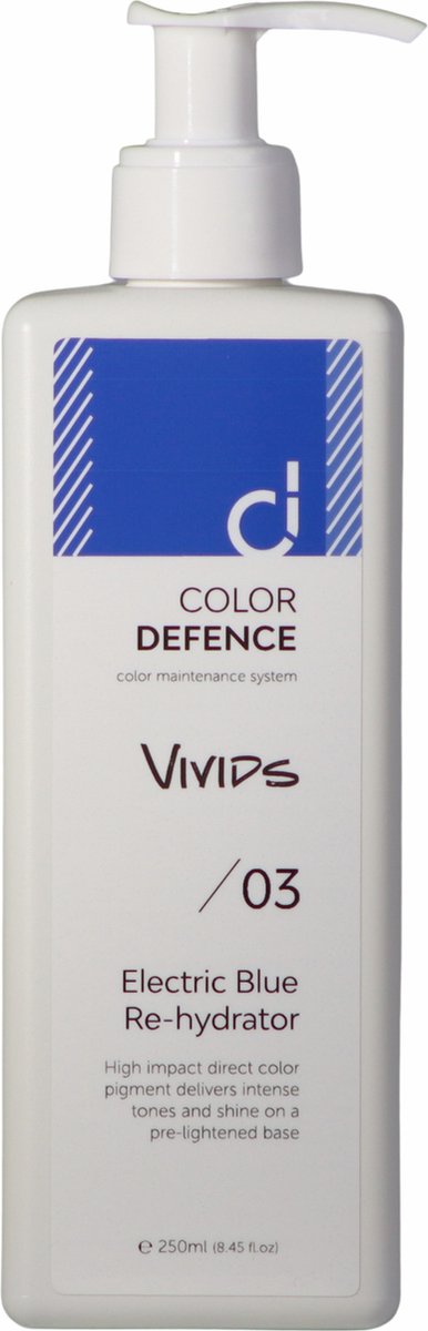 Electric Blue Re-hydrator Color Defence 250ml (voor blauw haar)