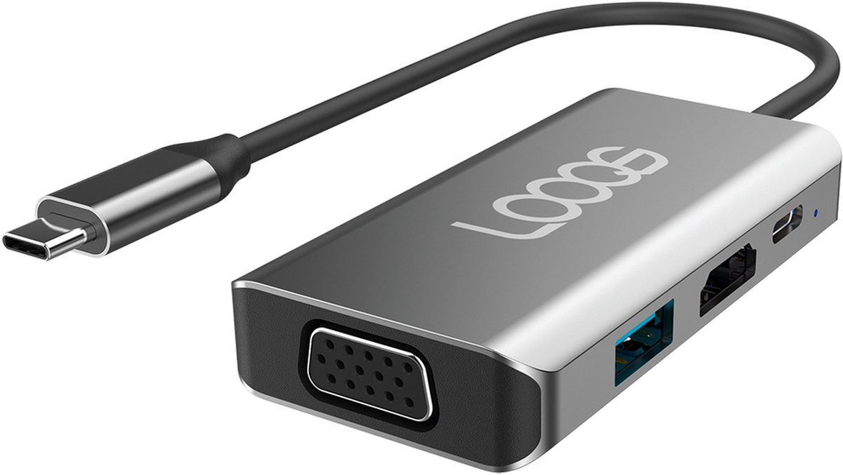 LOOQS USB-C Hub 4-in-1