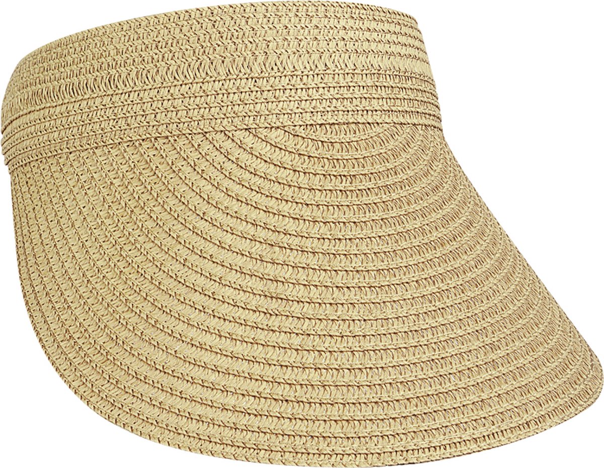 Zonneklep | Gevlochten Stro Creme | One Size | 100% Papier | Fashion Favorite