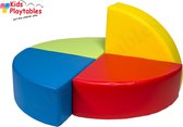 Zachte Soft Play Foam Blokken set 4 stuks rood-groen-geel-blauw | speelblokken | baby speelgoed | foamblokken | bouwblokken | Soft play speelgoed | schuimblokken
