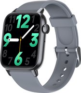 SAMTECH Smartwatch - Heren & Dames – horloge – met HD Touchscreen - Stappenteller, Calorie Teller, Slaap meter – Grijs