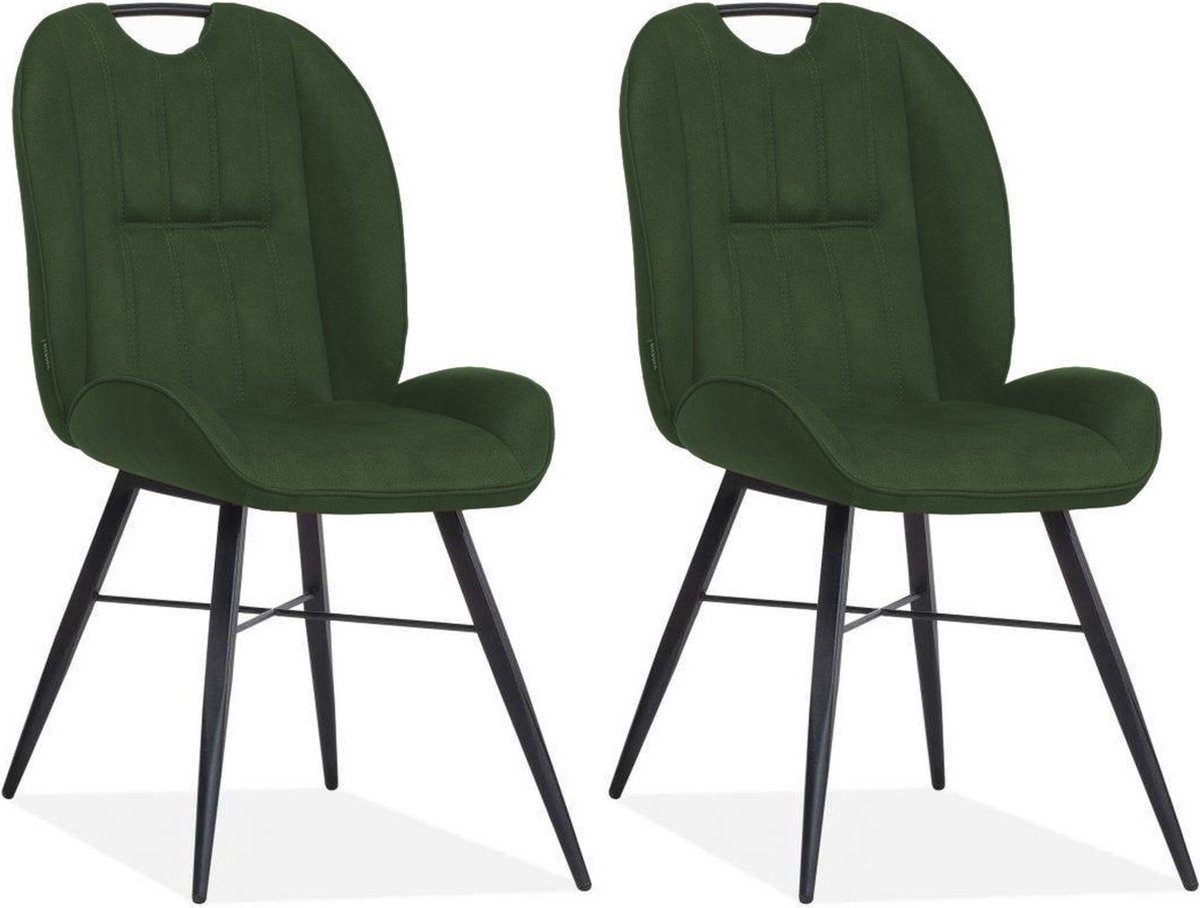 Eetkamerstoel Shelton - Moss (set van 2 stoelen)