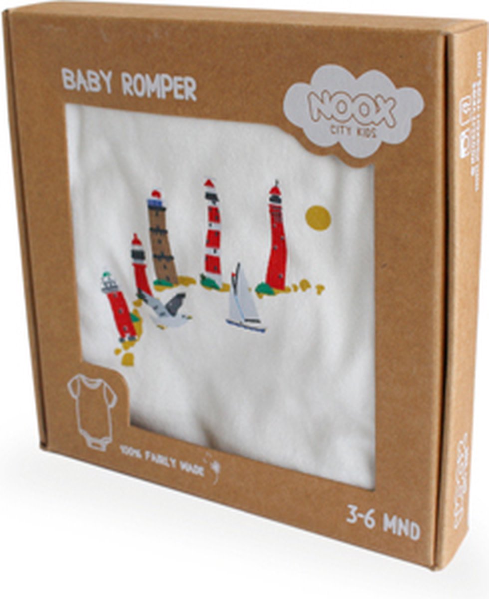 Romper Waddeneilanden - 100% katoen - fairly made - in mooie geschenkverpakking