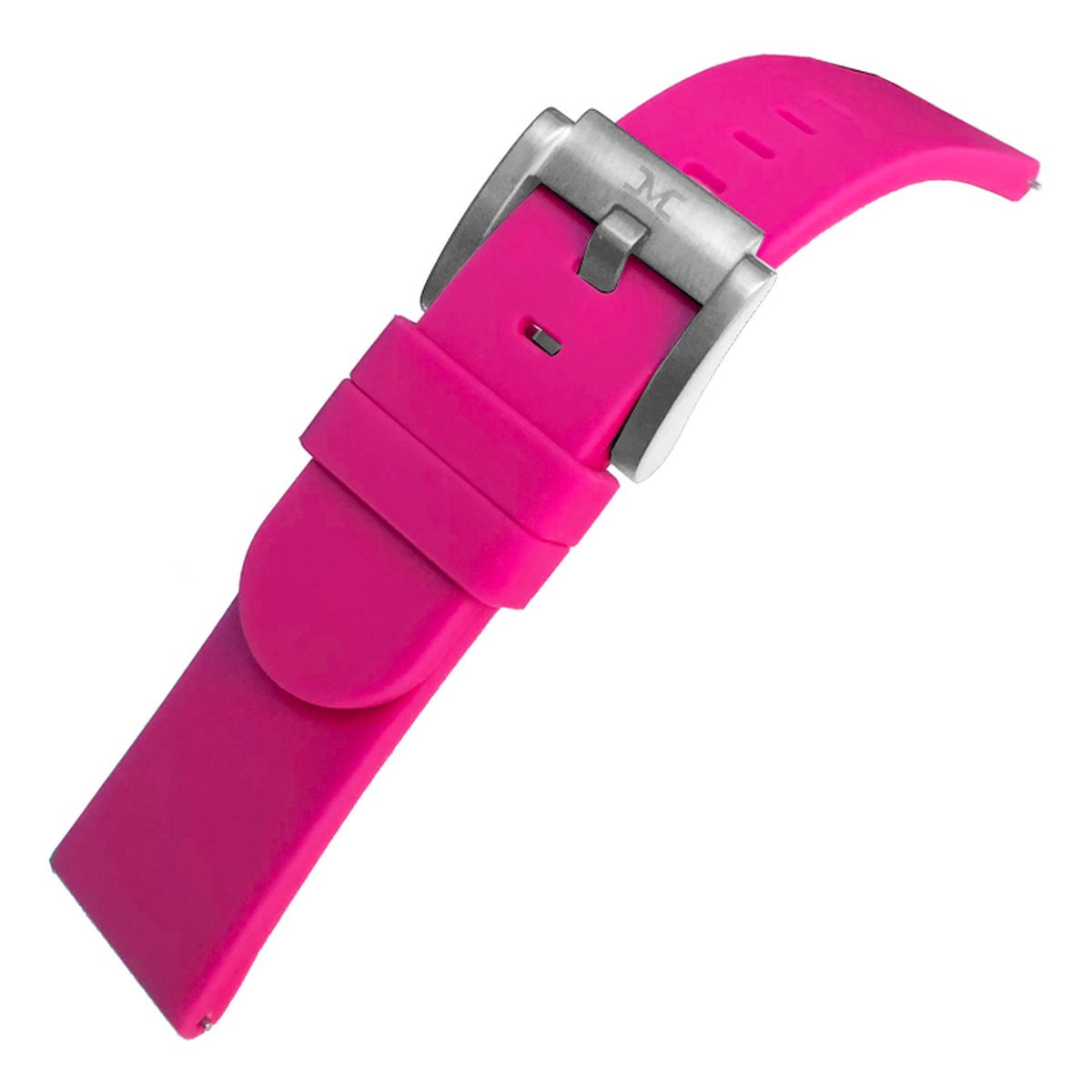 Marc Coblen - TW Steel Roze Silicone Rubber Horlogeband Stalen Gesp - 22mm