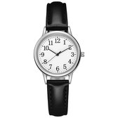 WiseGoods WS676 Luxe Aesthetic Dames Horloge - Horloges Vrouwen - Sieraden Vrouw - Design Sieraad - Cadeau - Accessoires - Zwart