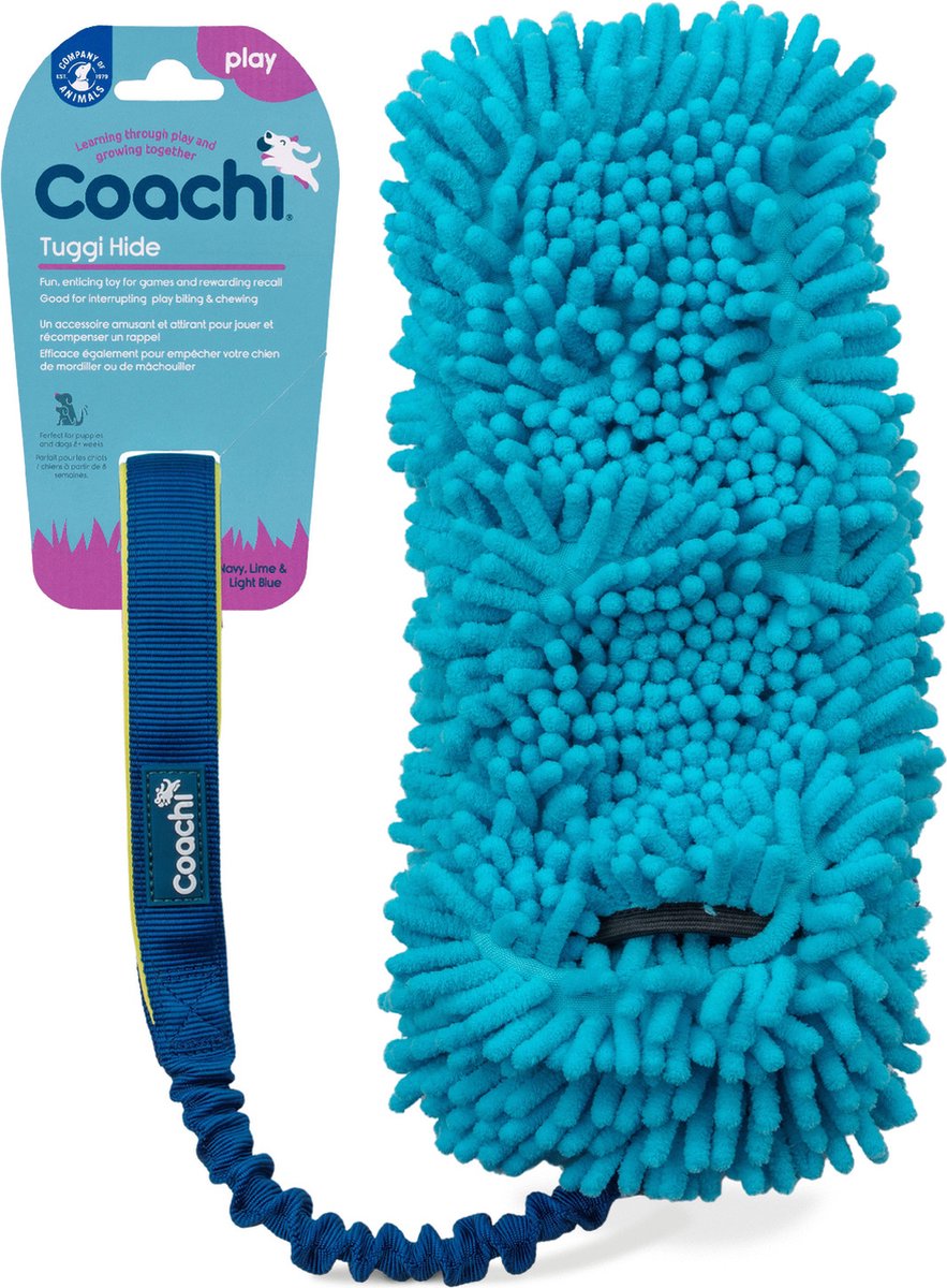 Coachi Tuggi Hide - Hondenopvoeding - Navy Lime Lichtblauw