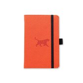 Dingbats A6 Pocket Wildlife Orange Tiger Notebook - Plain