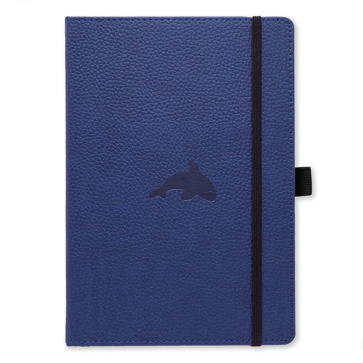 Dingbats* Wildlife A4 Notitieboek - Blue Whale Lijntjes - Bullet Journal met 100 gsm Inktvrij Papier - Schetsboek met Harde Kaft, Elastische Sluiting en Bladwijzer