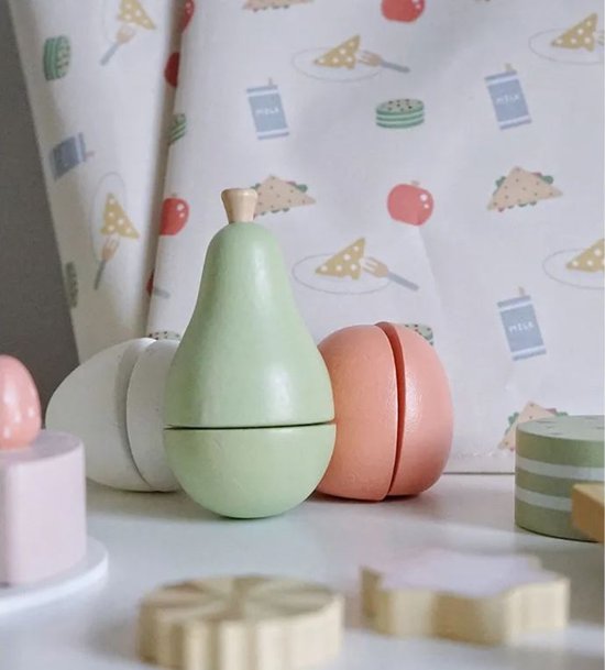 Duurzaam houten speelgoed. Pannen en serviesset Wit Hape