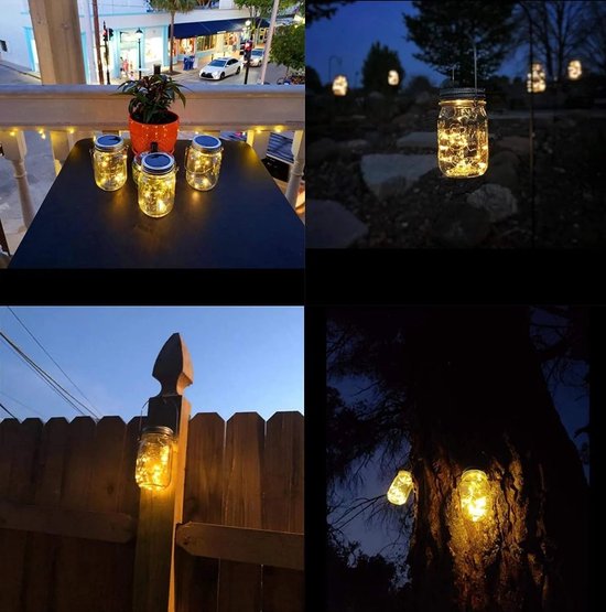 TOSHIN Set van 10 zonnelampen, led, grondverlichting, tuinlamp, IP65, inbouwspot voor buiten, tuin, terras, rechthoekig, koudwit