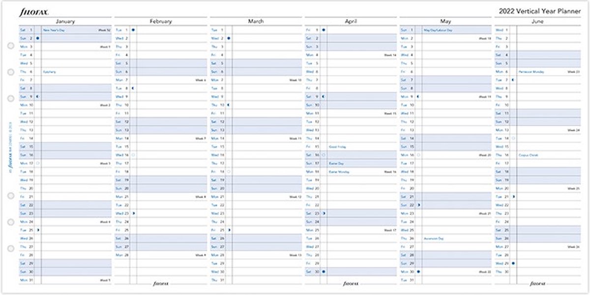 Filofax Personal 2027 Year planner verticaal - De Groen BV
