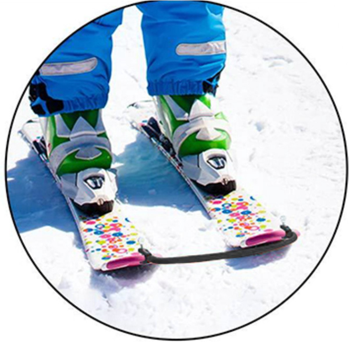 Ski trainer voor kinderen zwart ski connector ski hulp bol