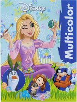 Disney - Pasen Rapunzel - Kleurboek met 17 kleurplaten en 17 illustraties in kleur - Diverse disney kleurplaten o.a. Belle, Bambi, Mickey mouse, Goofy, Frozen, Tinkerbell - verjaardag - kado - cadeau
