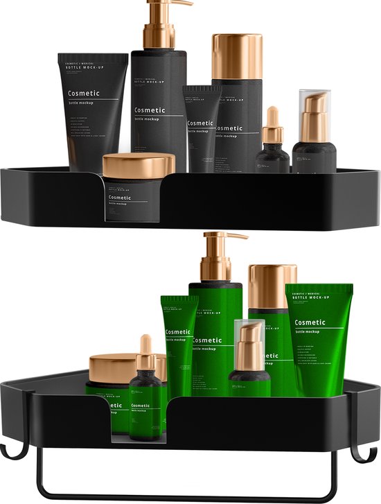 GUHAOOL Modern minimalist shower rack without drilling, 5