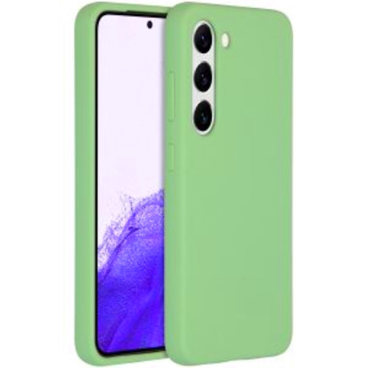 Samsung galaxy S23 hoesje - siliconen case - telefoonhoesje - groen
