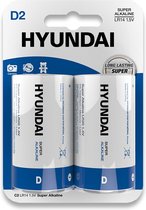 Piles Hyundai - Piles super alcalines D - 10 pièces