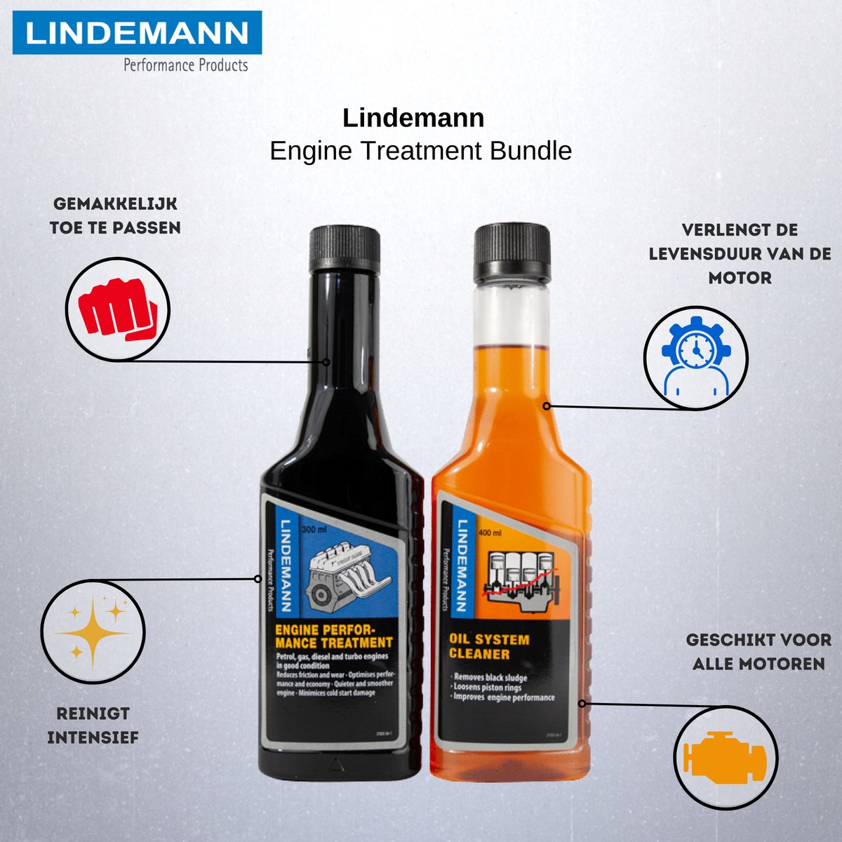 Lindemann Engine Treatment Bundle Motorolie Reiniger Motorolie