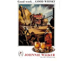 Wandbord - Johnnie Walker -20x30cm- Image