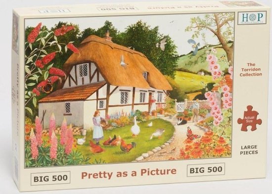 Legpuzzel 500 Grote Stukken - Pretty As A Picture - House Of Puzzels bol.com