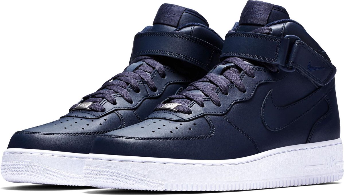 Nike Air Force 1 Sneakers Heren Sneakers Maat 44.5 Mannen blauw wit bol