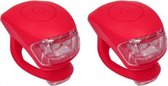 Urban Proof UP Siliconen - Fietsverlichtingsset - LED - Rood