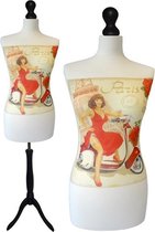 Paris Scooter paspop met zwarte sparkling driepoot  36/38