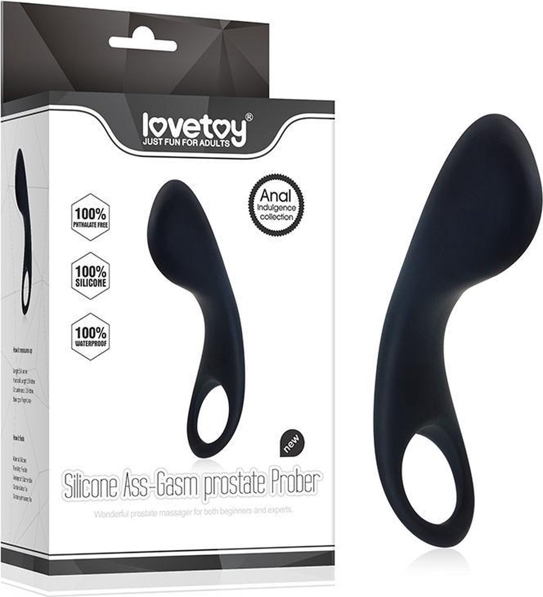 Goedkoopste Zwarte Siliconen Prostaat Stimulator