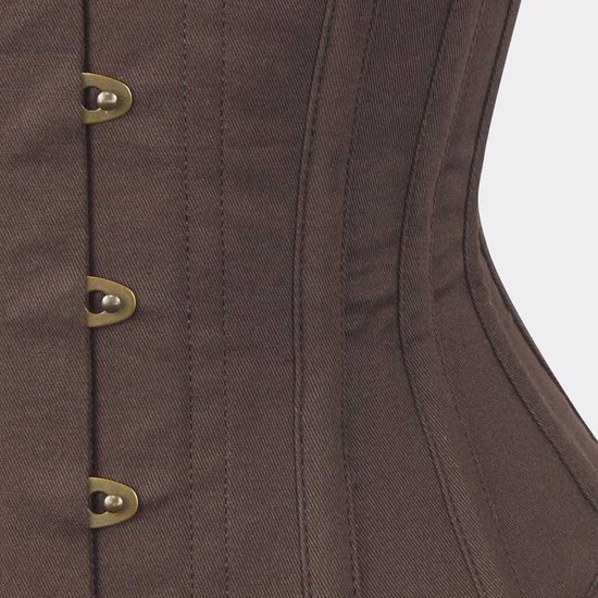 LNNXSZ Korsettop voor vrouwen, bruin, steampunk-korset