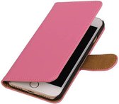 Mobieletelefoonhoesje.nl - iPhone 7 Hoesje Effen Bookstyle Roze