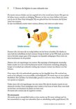 Boekpagina met een diagram van een brein dat balanceert op een groene slang, met de tekst "7. Stress: de bijinjer is aan vakantie toe".
