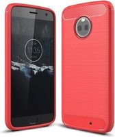 Armor Brushed TPU Hoesje Motorola Moto X4 - Rood