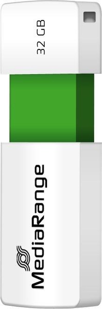 MediaRange MediaRange MR973 USB flash drive 32 GB USB Type-A 2.0 Groen Wit Usb-stick - USB 2.0 A - 32 GB - overig