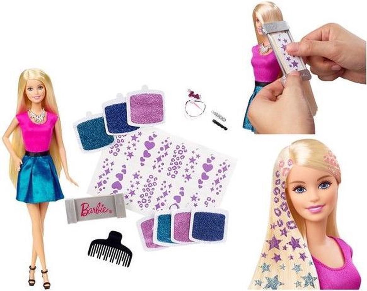 Barbie Glitterhaar - | bol.com