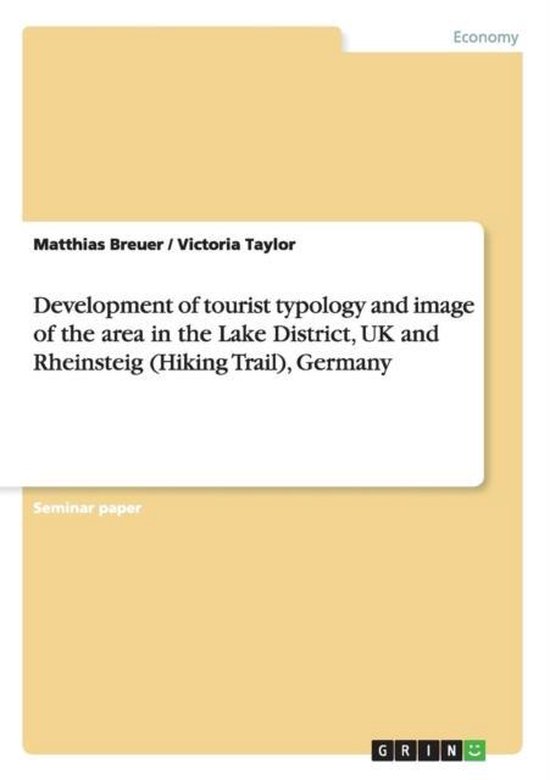 Development of Tourist Typology and Image of the Area in the ... - cover