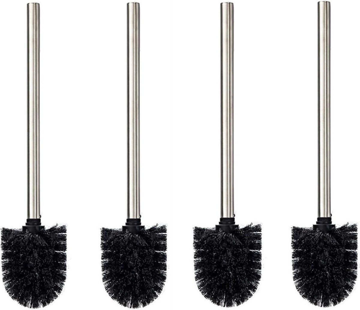 Universele RVS Toiletborstel Set - 4 Stuks | WC-borstel | WC | Toilet | Borstel | Borstels | Toiletborstels