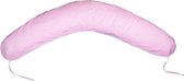 Zwangerschapskussen - met touwtjes - 145 cm - roze geruit