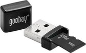 Goobay microSD/SDHC/SDXC USB 2.0 USB 2.0 Zwart geheugenkaartlezer