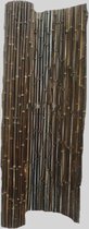 Zwarte bamboe rolscherm (100cm x 180cm) - Tuinafscherming