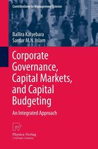 Contributions to Management Science - Corporate Governance, Capital Markets, and Capital Budgeting