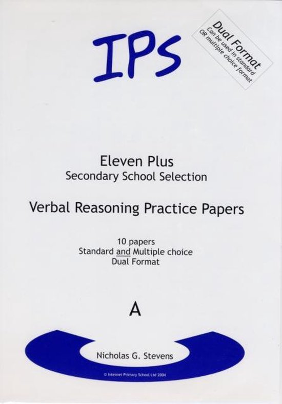 Verbal Reasoning Practice Papers - cover
