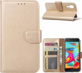 Xssive Hoesje voor Samsung Galaxy A2 Core A260 - Book Case - Goud