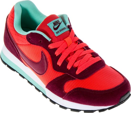 Nike  MD Runner 2 Sneakers Dames Sportschoenen - Maat 39 - Vrouwen - oranje/rood/groen