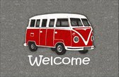 JoY@mat Luxe indoor mat - Schoonloopmat - Droogloopmat - Deurmat - Hoogwaardig - VW Busje - 40cmx60cm - Polyamide