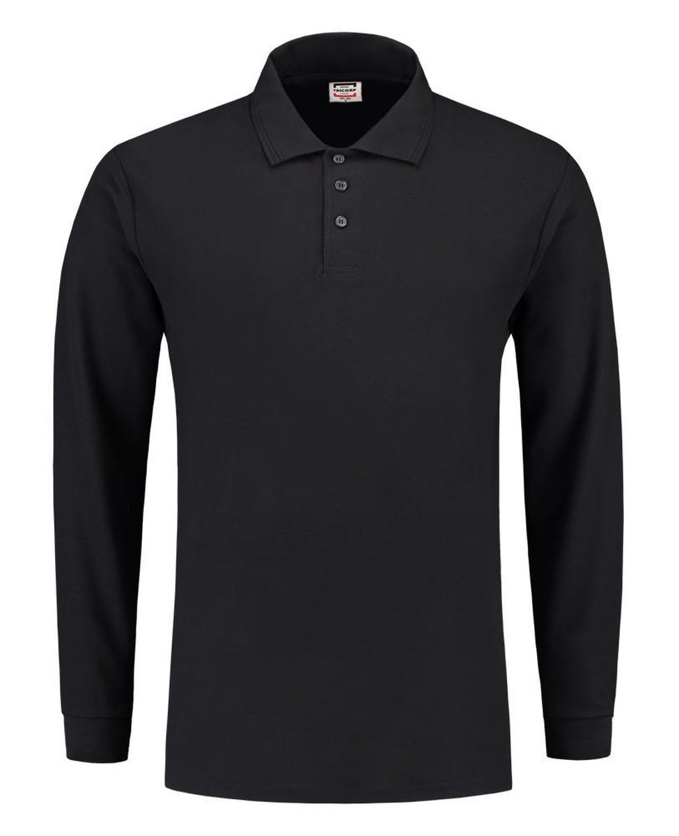 Tricorp Poloshirt lange mouw - Casual - 201009 - Navy - maat 5XL