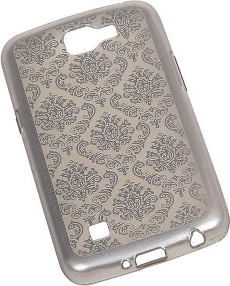 Zilver Brocant TPU back case cover hoesje voor LG K4