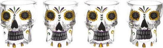 Cosy&Trendy Tiki Skull shotglas - 5 cl - Set-4