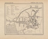 Historische kaart, plattegrond van de stad Assen stad in Drenthe uit 1868 door Kuyper van Kaartcadeau.com