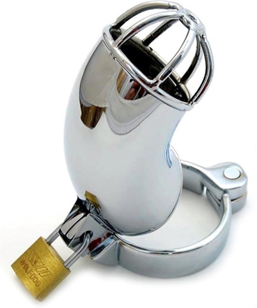 Male chastity device - lancelot diamond tube - stainless steel