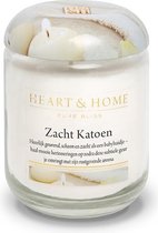 Heart & Home geurkaars in pot (L) - Zacht Katoen